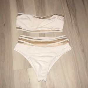 White high-waisted Bikini